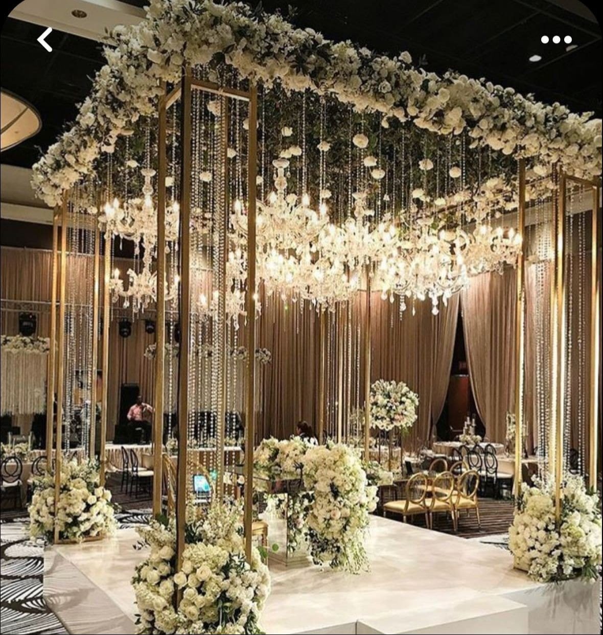 Radiant bride in wedding dress